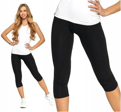 Moraj Legginsy 3/4 Z Wysokim Stanem Kryjące - L/Xl