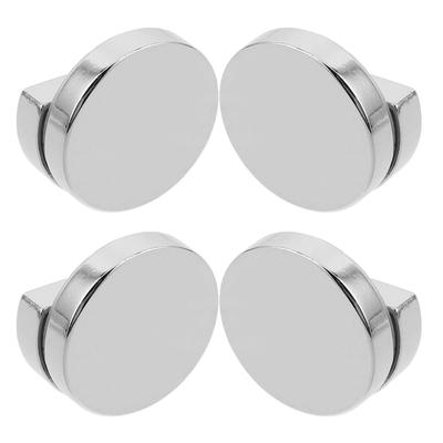 4pcs Mirror Brackets Zinc Alloy Wall Mounting Hardware Sturdy Glass Clamps Bathroom Clips Easy Installation Secure Design