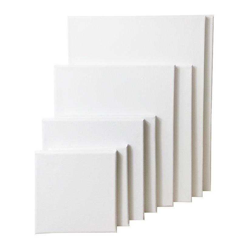 Student Pure Cotton Canvas Frame - Hand-Painted Solid Wood for DIY Acrylic/Gouache/Oil Painting