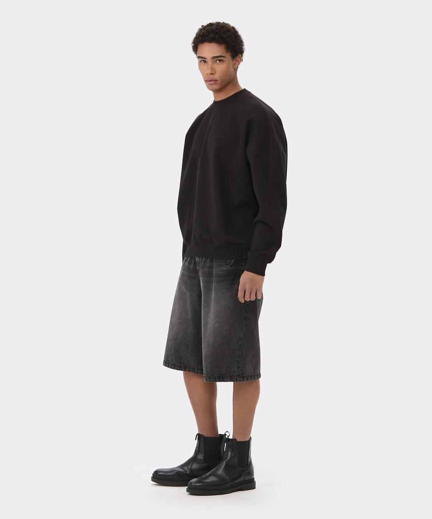 Keoseuuteommellou Black Denim Bermuda Shorts Cwpam26371Bkx