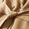 Women's Elegant Double-faced 100% Wool Mid-Length Coat