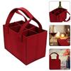 Felt Wine Carrier with Dividers Capacity for 6 Bottles Perfect for Events