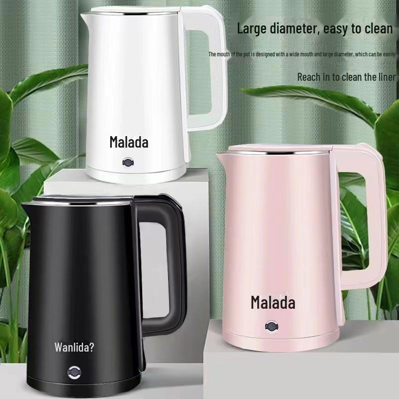 

Электрический чайник - нержавеющая сталь, изолированный, индивидуальный логотип, мелкий подарочный прибор 2.3L Thick