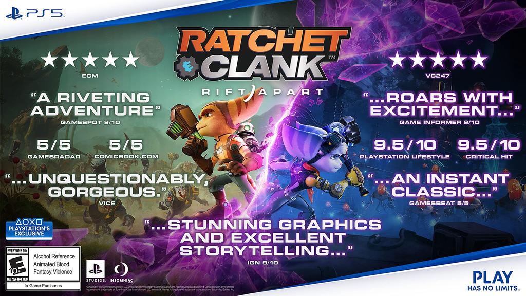 Ratchet Rift Apart North PS5 & Clank (Import Version America) -