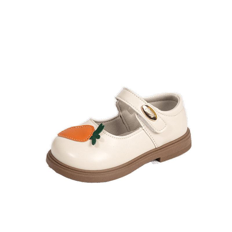Mädchen Lederschuhe Frühling und Herbst neue Cartoon Prinzessin Schuhe rutschfest Baby Mädchen Schuhe Klettverschluss kleines Mädchen Klassenkamerad