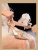 Elegant French Stiletto Heels: Baotou Shallow Mouth Bridal and Bridesmaid Shoes