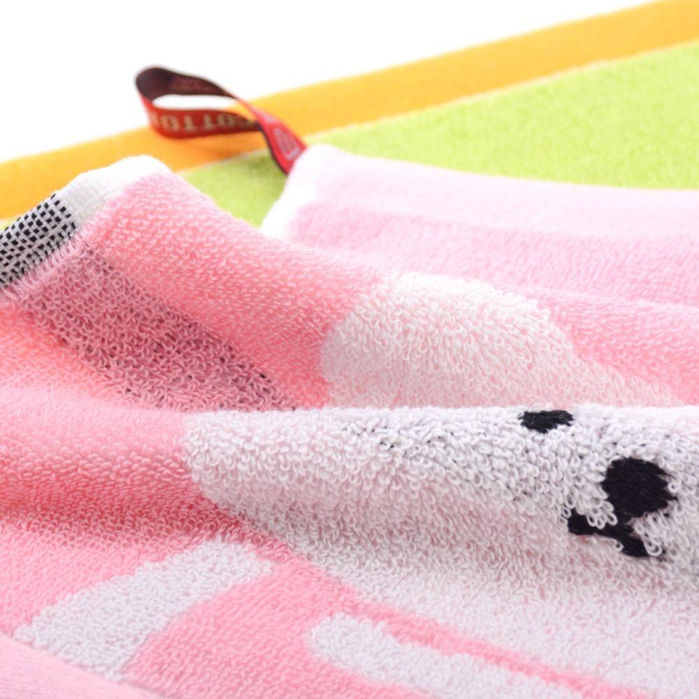 3Pcs Cute Bear Dishcloth Cotton Children's Handkerchief Halloween Bath Towel  Household