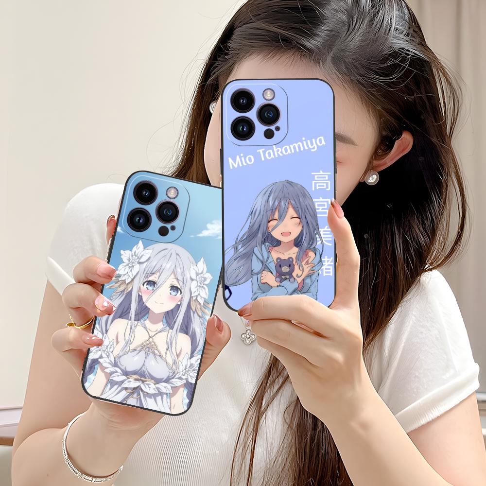 Date a Live Mio Takamiya Phone Case for iPhone 17 16 15 14 13 12 11 X XR XS 8 7 Air Pro Max Plus Mini Colorful Cover Cover