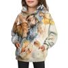 Girls' Hooded Tie-Dye Sweatshirt - Pullover Print Top