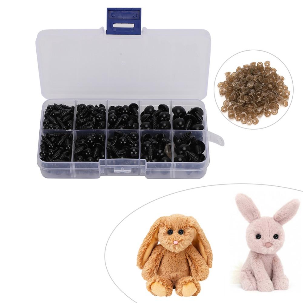 240pcs With Washers Doll Eyes Plastic Bear Making Supplies Safety Eyes Plush Animal Making