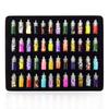 QUMEIDIE 3D Glitter Set of Nail Decoration (Multicolor) - Set of 48 Bottles