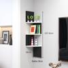 Punch-Free Corner Wall Shelf - Triangular Kitchen Bookshelf & Cabinet