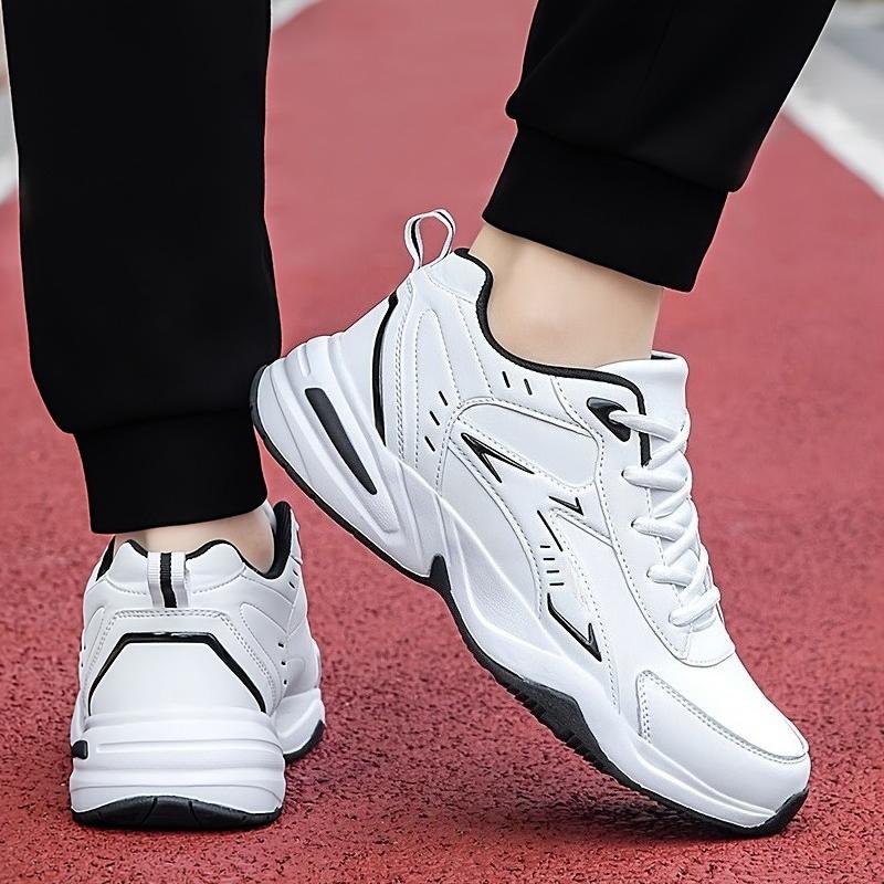 Chunky Sneaker For Men Thick Sole Versatile New Trend Mesh Lace Up Breathable Casual Sports Shoes Increased Soft Soles