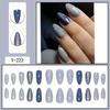 Pre-made Press-On Nails With Gradient Line Design Minimalist INS Style False Nail Tips Women