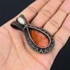 Red Snake Skin Pendant Gemstone Handmade Jewelry, 999 Copper Wire Wrapped Pendant, Gift For Wife Jewelry