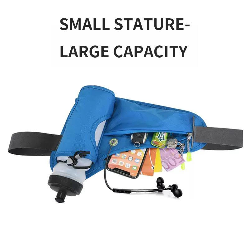 Multifunctional Outdoor Waist Bag Waterproof Running Fanny Pack with Water Bottle Holder Phone Pouch for Sports Fitness Hiking