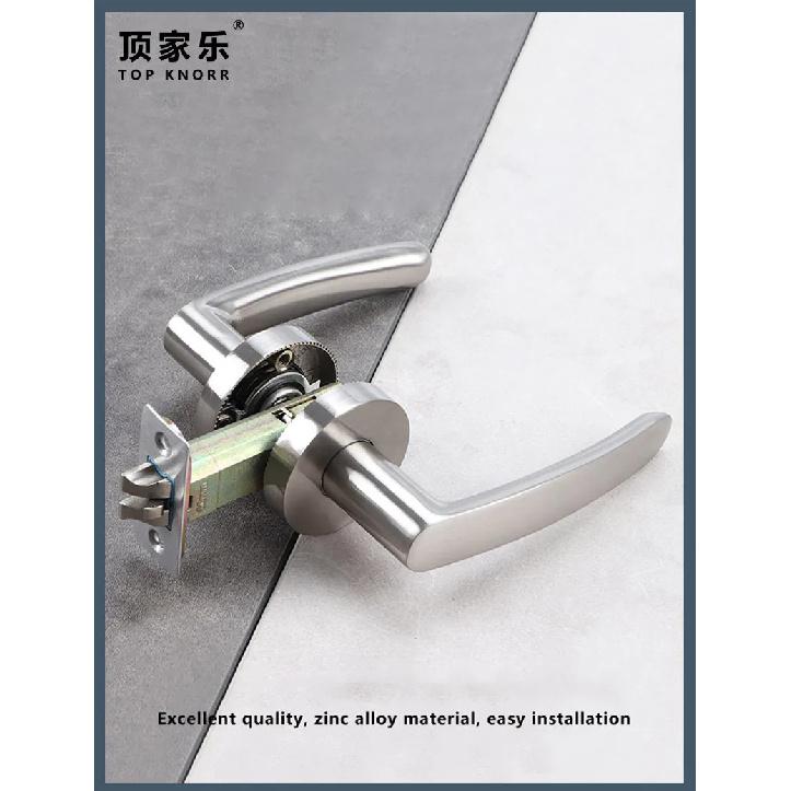 Door Handle Door Handle Lock Square Slot Privacy Mask Interior Bedroom Room Bathroom Three-bar Ball Lock Hardware