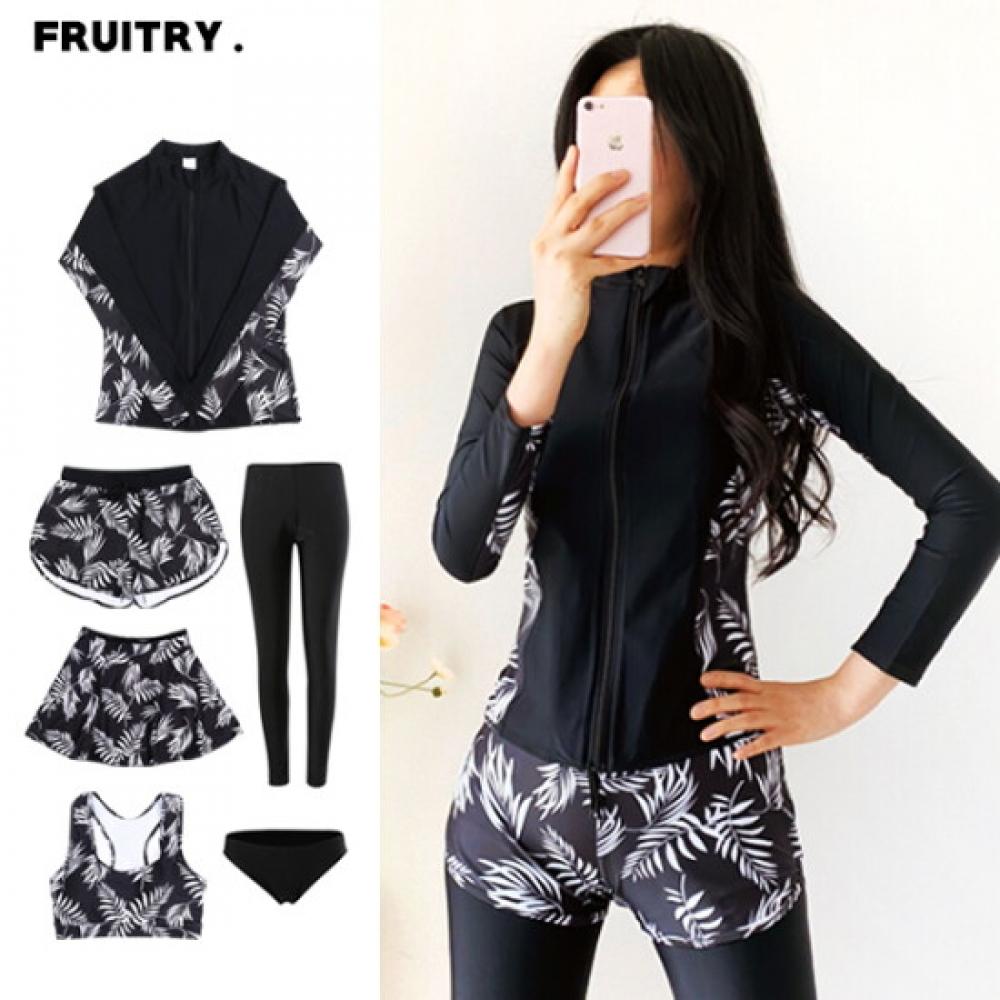 Fruitry WoMen S raSh Guard ShortS + Skirt M 3xl Oreo Beach Water Park Spa raShga