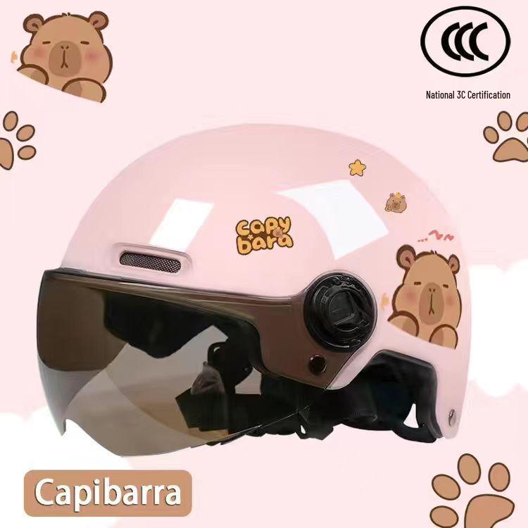 

Child Certified National Standard Summer Electric Scooter Half Helmet for Girls - Sun Protection & Safety for All Seasons Children 3-12 Years Universal