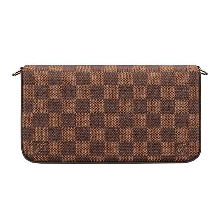 Louis Vuitton Pochette Felicie Fashion Vintage Checkered Design Canvas And Leather Three-In-One Chain Bag Crossbody Shoulder Bag Women Bags N63032