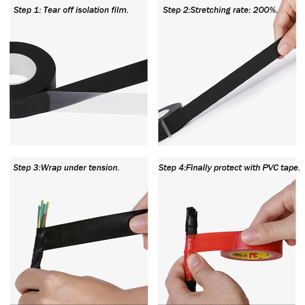 Waterproof Electrical Supplies Waterproof Rubber Self-Amalgamating  Tape Self Adhesive Sealing