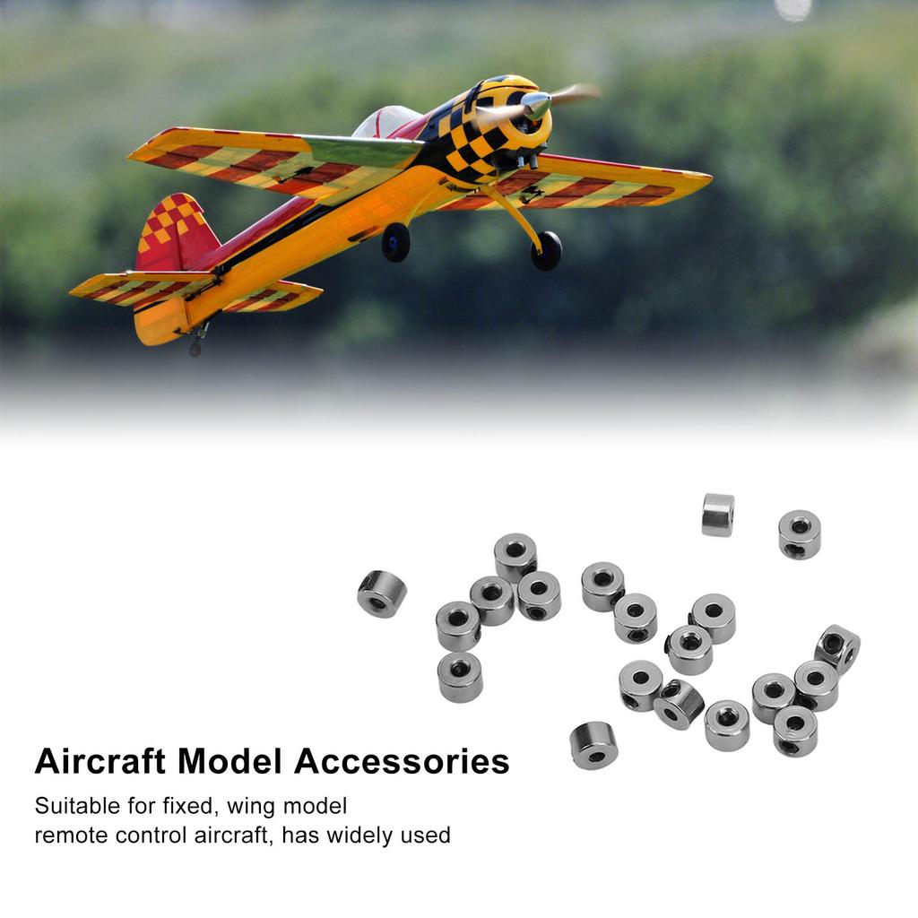 20Pcs Landing Gear Stopper Set Wheel Collar 2.1mm Stainless Steel Exquisite Craftsmanship RC Plane Model Aircraft Parts