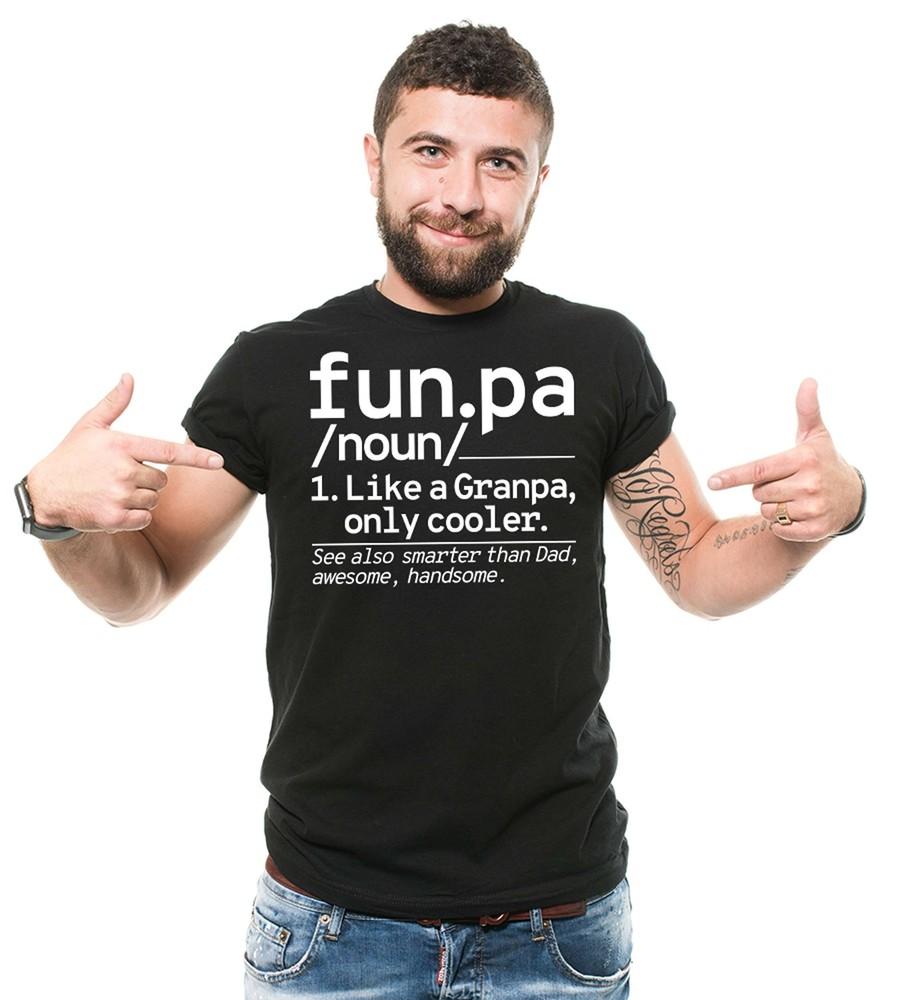 Мужская футболка Funpa Смешная футболка для дедушки Потрясающая футболка для красивого дедушки Подарки дедушке Унисекс футболка XXXXL