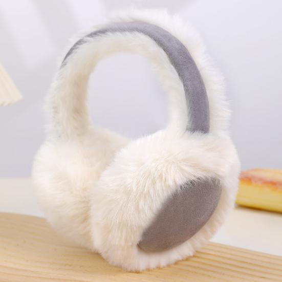 Women Earmuffs Thickened Inner Lining Bow Embellishment Suede Fabric Adjustable Headband Earmuffs Winter Accessory