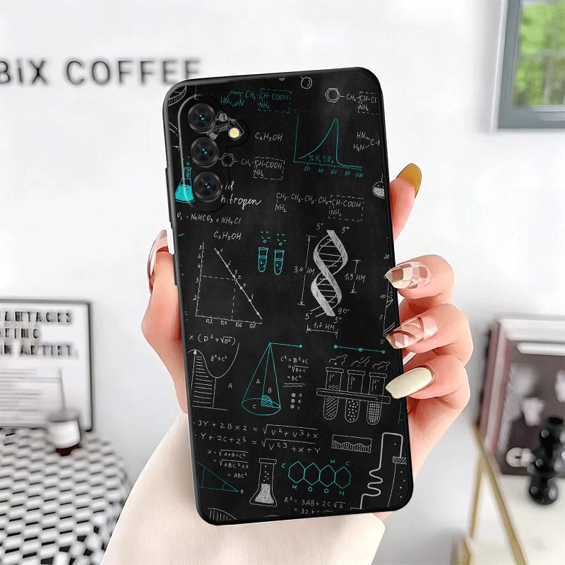 Physics Chemical Mathematics Soft Phone Case for Samsung A17 A37 A57 A16 A26 A36 A56 A15 A25 A35 A55 A14 A24 A34 A54 A13 A23 A33