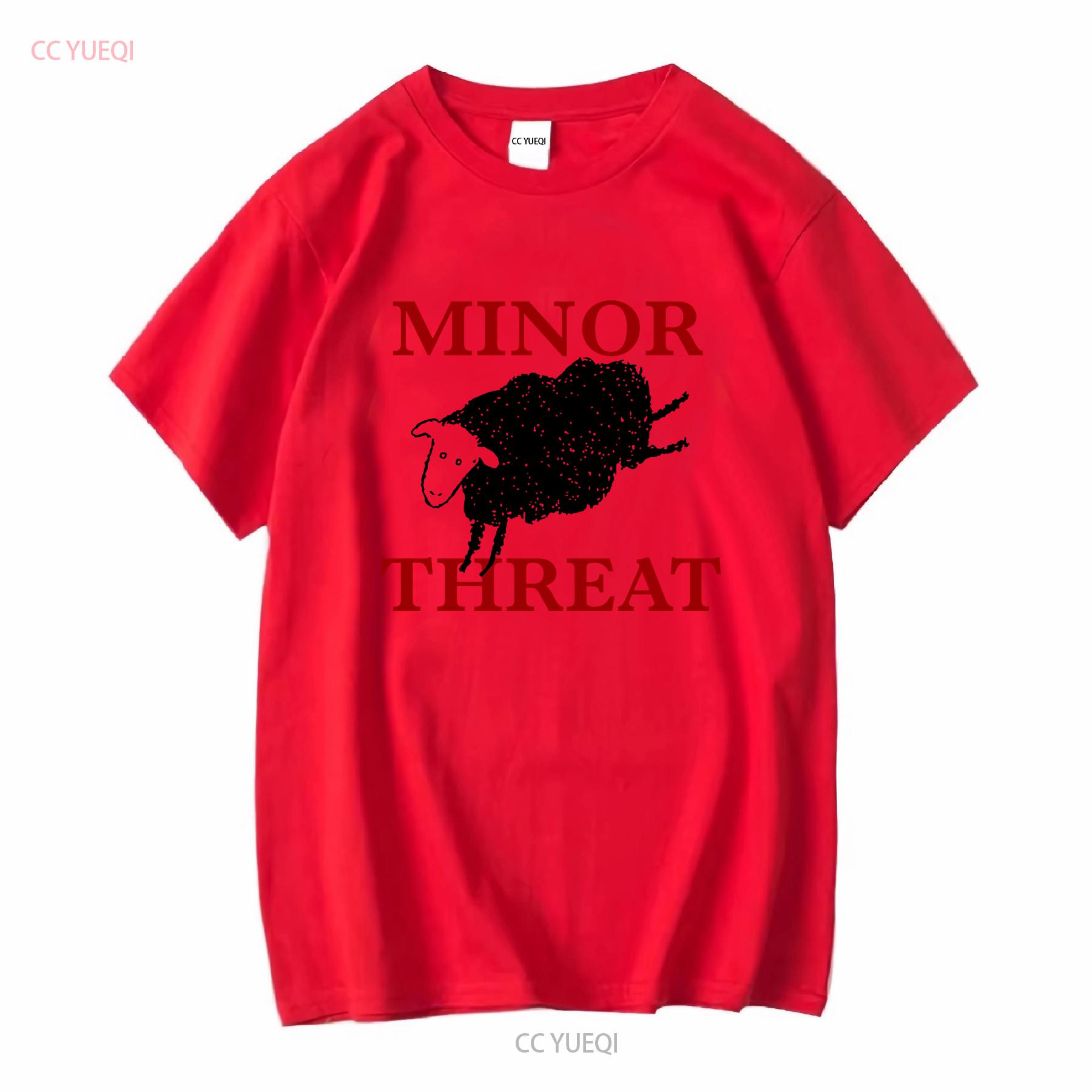 Minor Threat T Shirt Hardcore Punk Mens XL Band vintage Washed Stylish Top For Everyday Wear homme Stretched Versatile S