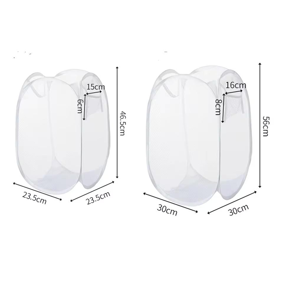 Koš na špinavé prádlo, kostra, ventilovaný skládací, snadno skladovatelný, přenosný, velkokapacitní koš na oblečení