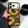 Leather Texture TPU Phone Case For iPhone 17 17e 16e 16 15 Pro Max 14 13 Pro Max 11 Sunflower Pattern Soft Silicone Back Cover