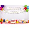 Nutcracker Birthday Banner for Kids and Adults, Party Supplies Decorations for Winter Birthday and Ballet, Mouse King and Ballerina Bunting Garland