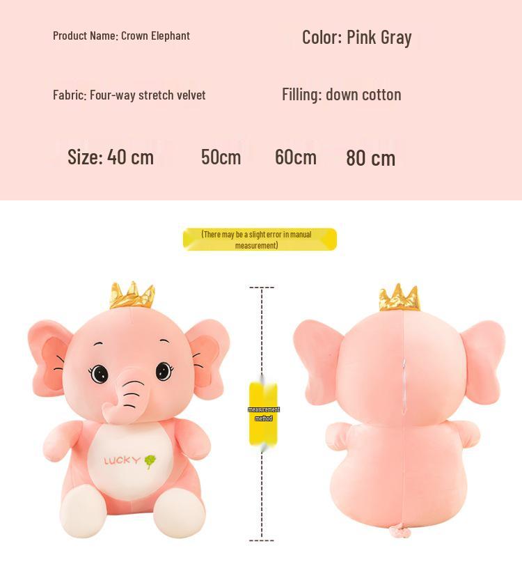 Cute Angel Elephant Plush Pillow - Children's Stuffed Toy