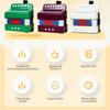 Mini 7 Key 2 Bass Accordion ABS Material Musical Instrument for Beginners Christmas Gift Lightweight Button Accordion