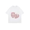 Oversized T Shirt Black Strawberry Print Graphic Tee Women Casual Streetwear Fashion Top Summer Outfit