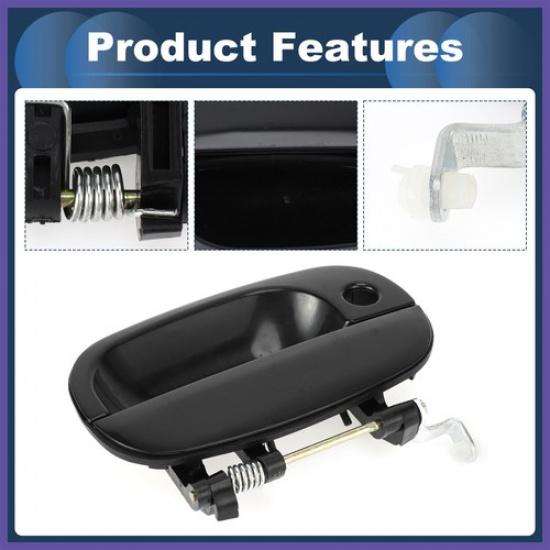 Car Exterior Door Handles Front Right for Hyundai H1 STAREX 1998-2007 Black