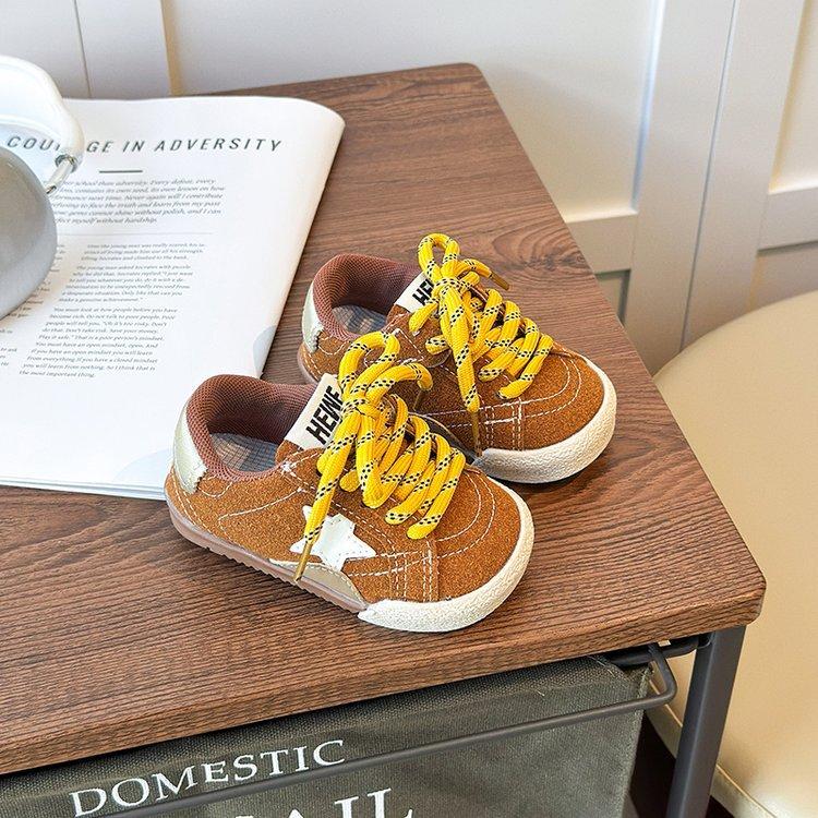 

Children s board shoes 2025 spring and autumn new children s soft-soled non-slip toddler shoes baby single shoes 1-3 years old casual shoes 27 yards inner length 17.5cm верблюд