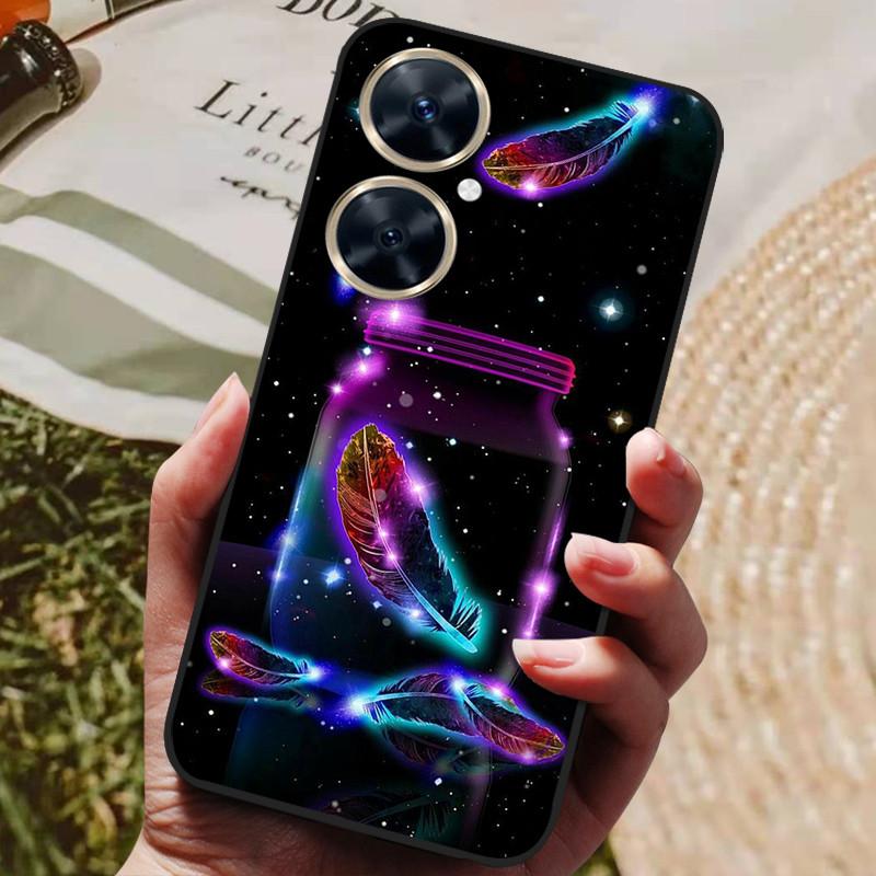 Für Huawei Nova 11i Hülle Nova11i 11 i Schwarzer Wolf Weiche TPU Silikon Rückseite Für Huawei Nova 11i MAO-LX9 Handyhülle Funda Coque