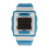 Digital Sports Watch Fashion Quadrate Waterproof Large Screen Luminous Electronic Watch for Daily Sports Swimming Blue