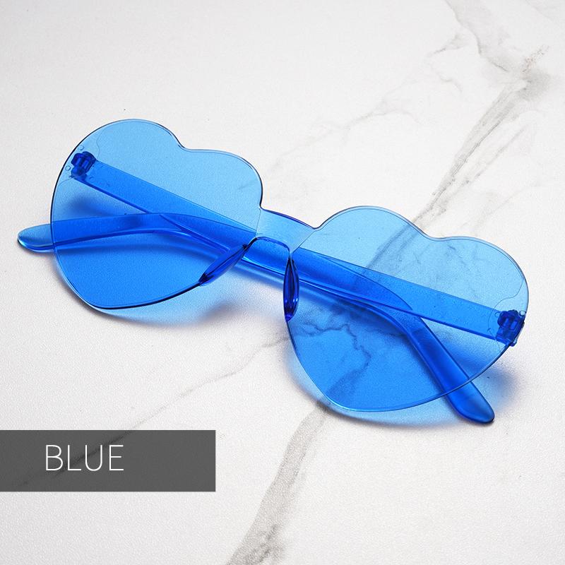 Candy Color Heart Shape Ocean Personality Frameless Children's Sunglasses Fashion Candy Love Sunglasses
