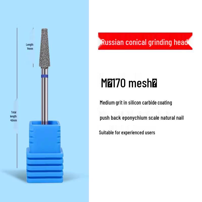 Tungsten Carbide Drill Bit with Ceramic Grinding Head for Cuticle Removal and Russian Manicure Prep