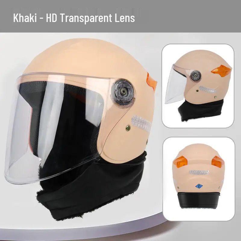 Winter Warmth Electric Scooter Helmet with Anti-fog Full Coverage for Men & Women