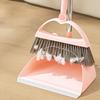 Broom and Dustpan Set with SelfCleaning Teeth for Pet Hair, Indoor Outdoor Sweeping