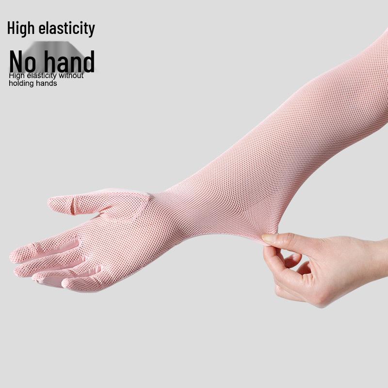 Women's Ice Silk UV Protection Sleeves: Breathable, Long, Non-Slip Arm Guards for Outdoor Use