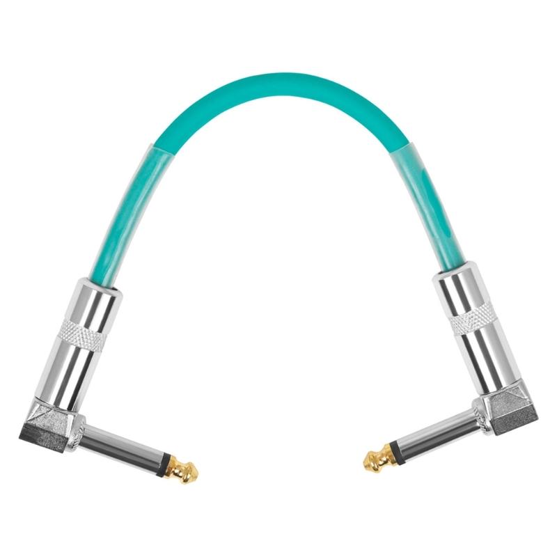 

Guitar Patches Cables 6.35mm Right Angle Guitar Effect Pedal Cables Low Noise and Good Quality Guitar Effect Pedals Plug синий
