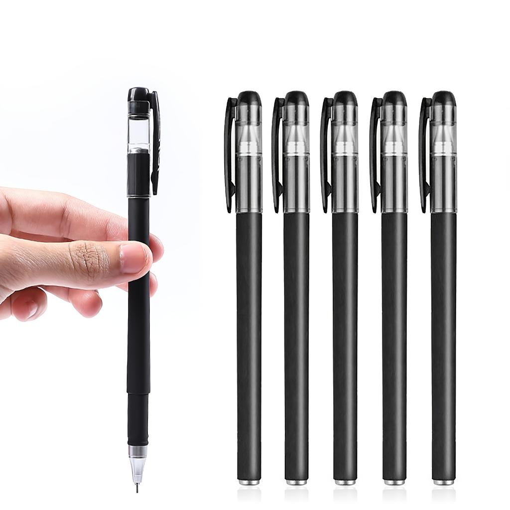 10/20 Pack Black 0.5mm Neutral Gel Pens | Quick-Drying, Smooth-Writing Office & School Supplies for Business, Study & Daily Use