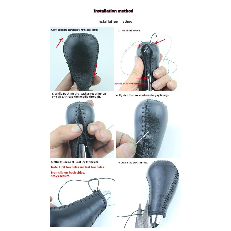 Car Shift Handle Cover Non-Slip Wear-resistant Protective Covers Durable Shift Knob Cover for Hyundai IX35 2010-2015 Models