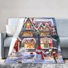Christmas Eve Blanket Travel Flannel Throw Blanket For Couch Chair Warm Soft Custom Quality Bedspread Gift Idea