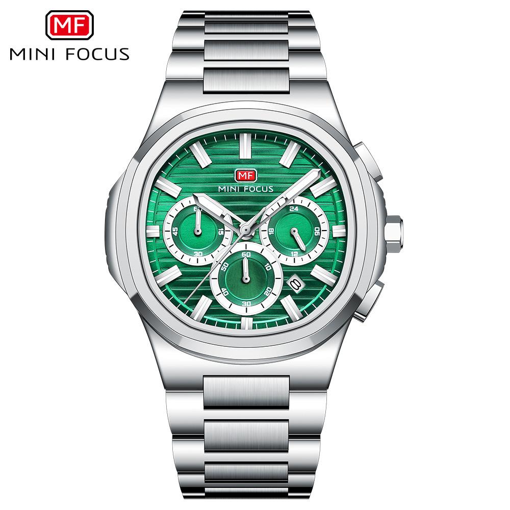 Stainless Steel Man Watch Leisure Fashion Quartz Wrist Watches Waterproof Outdoor Multifunctional Business Watch